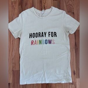 Alternative White 'Hooray for Rainbows' T-Shirt